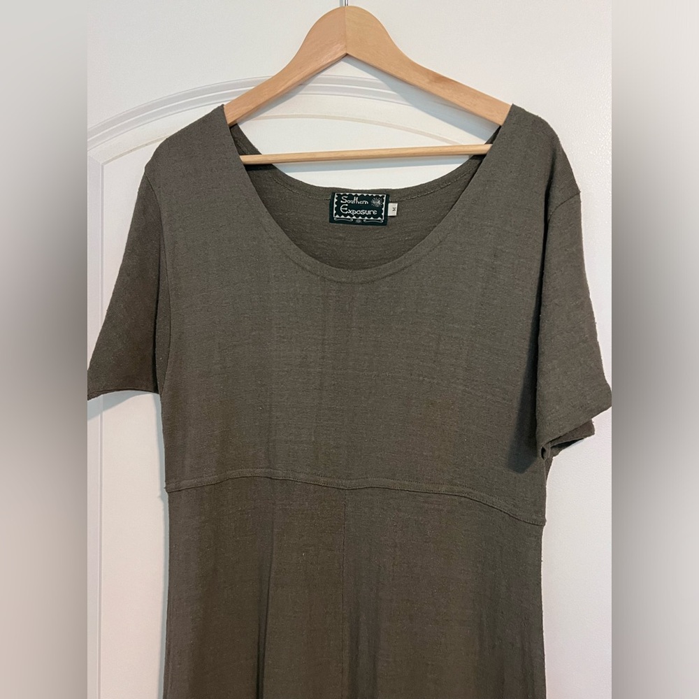 Raw Silk Maxi dress Sz M